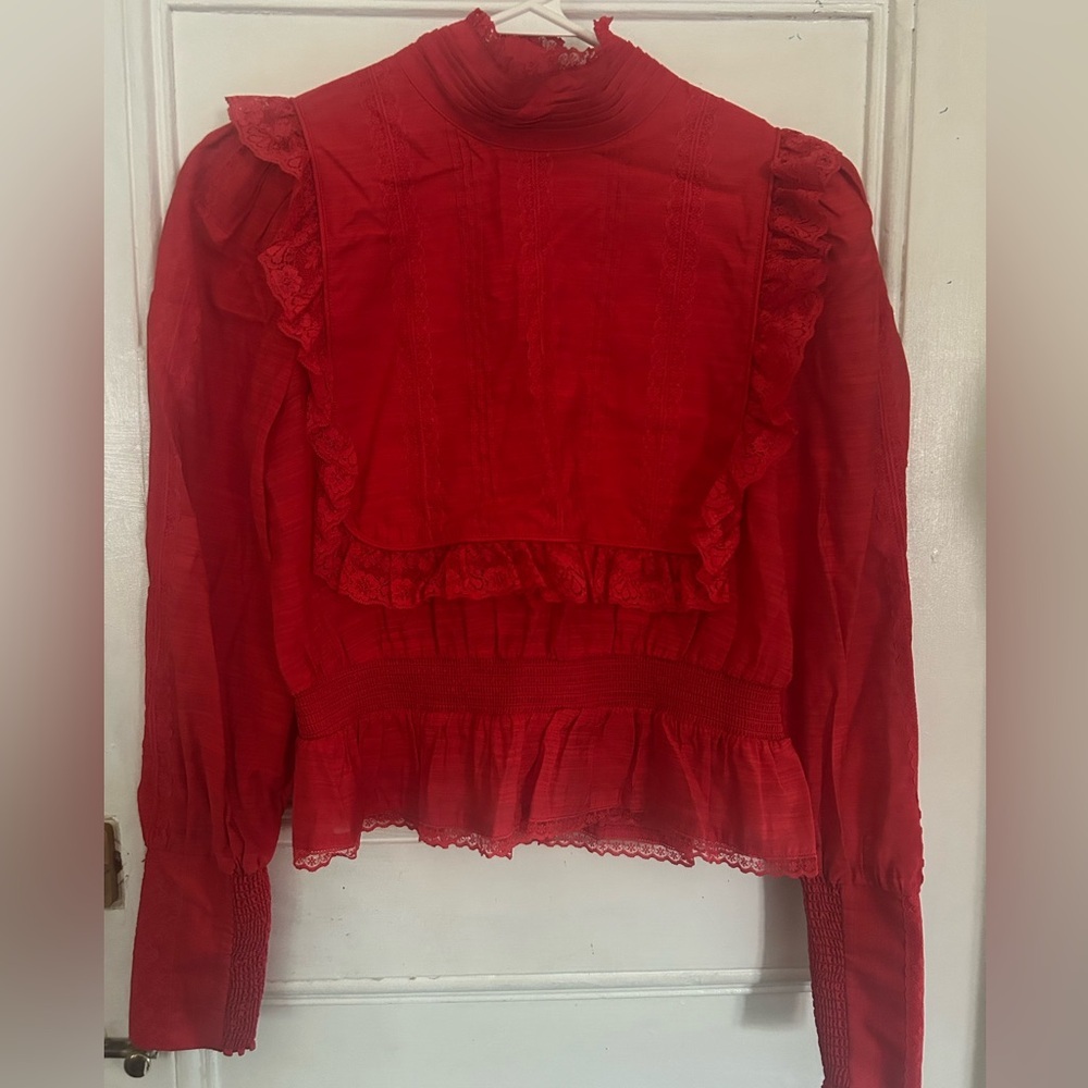 Hunter Bell Lace Victorian Blouse ❤️